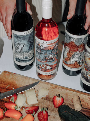 Selection of six wines from Rabble Winery: 2021 Rabble Cabernet Sauvignon (New!), 2022 Rabble Sauvignon Blanc, 2022 Rabble Rosé, 2020 Rabble Red Blend, 2021 Rabble Zinfandel, and 2021 Rabble Carbonic Carignan.